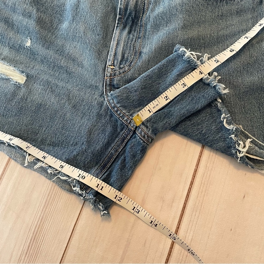 Hollister 90s Ultra High Rise Shorts Women’s 00 | W24 A-Line Jean Shorts Grunge - Picture 12 of 13
